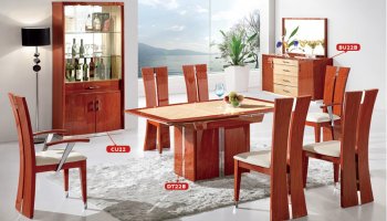 DT22B Dining Table in Cherry High Gloss by Pantek w/Options [PKDS-DT22B]