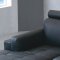 8167 Sectional Sofa Black Bonded Leather by American Eagle