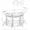 Dallas Home Bar 3Pc Set 182136 in White by Coaster