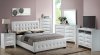 G2587 Bedroom in White by Glory w/Upholstered Bed & Options