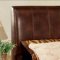 CM7027BR Webster Bedroom w/Brown Padded Platform Bed & Options