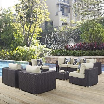 Convene Outdoor Patio Sectional Set 8Pc EEI-2368 by Modway [MWOUT-EEI-2368-Convene]