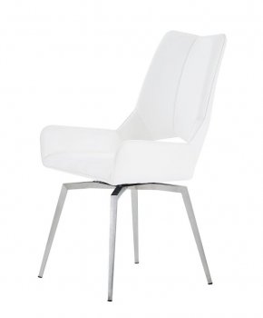 D4878DC Dining Chair Set of 4 in White PU by Global [GFDC-D4878NDC-WH]