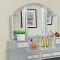 Tracy Vanity Table w/Stool CM-DK6162 in Silver & Mirror