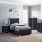 Marceline Kids Bedroom Set 4Pc 222831 in Black by Coaster