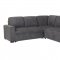 U2260 Sectional Sofa in Gray Corduroy by Global w/o Chaise