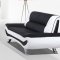 3032C 3Pc Sofa Set in Black & White Eco-Leather by VIG