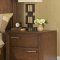 Warm Brown Cherry Finish Platform Bedroom w/Footboard Storages