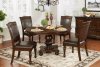 Alpena Round Dining Table CM3350RT in Brown Cherry w/Options