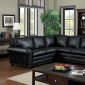 Payette Sectional Sofa CM6808 in Black Bonded Leather Match