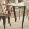 105611 Bellevue 5Pc Dining Set by Coaster w/Metal Legs & Chairs