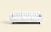 Venere Sofa in White Leather by Beverly Hills w/Options