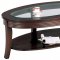 5525 Coffee Table in Cappuccino by Coaster w/ Options