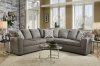 9073 Sectional Sofa in Taupe Venture Smoke Fabric by Simmons