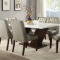 Forbes Dining Table 72120 in Walnut by Acme w/ Options