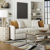 Atlanta Sofa in Pearl Fabric by Klaussner w/Options