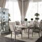 Xandra Dining Table CM3239T in Champagne w/Options