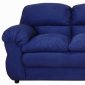 Cobalt Fabric Modern Sofa & Loveseat Set w/Options