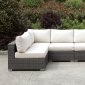 Somani CM-OS2128-6 Outdoor Patio U-Shaped Sectional Sofa