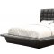 Louisa 300510 Upholstered Bed in Black Leatherette by Coaster