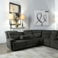 Felipe Motion Sectional Sofa 53320 in Gray Fabric by Acme