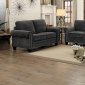 Cornelia Sofa 2Pc Set 8216DG in Dark Grey Fabric - Homelegance