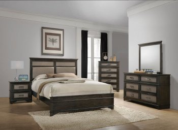 Anatole 5Pc Bedroom Set 26280 in Dark Walnut by Acme w/Options [AMBS-26280-Anatole]