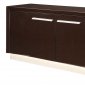 High Gloss Finish Dark Wenge Color Contemporary Buffet