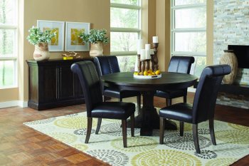 Weber 107280 Dining Table in Smokey Black - Coaster w/Options [CRDS-107280-107282 Weber]