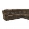 Laura Power Motion Sofa in Chocolate Fabric by NCFurniture