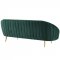 Sublime Sofa in Green Velvet Fabric by Modway