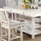 Kaliyah Counter Ht Dining Room Set 6Pc CM3194PT in Antique White