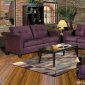 5900 Heather Sofa & Loveseat Set in Eggplant Fabric by Chelsea