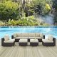 Convene Outdoor Patio Sectional Set 8Pc EEI-2204 by Modway