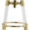 Venus Bar Stool 915 Set of 2 in White Faux Leather by Meridian