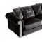 Electra 627 Sofa in Black Velvet Fabric w/Optional Items