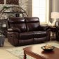 Kinsley Reclining Sofa CM6983 in Brown Top Grain Leather Match