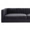 Aviator Sofa TOV-S86 in Grey Velvet Fabric by TOV Furniture