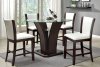 CM3710PT 5Pc Counter Height Dining Set w/White Chairs