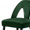 Akoya Counter Stool 795 Set of 2 Green Velvet Fabric - Meridian