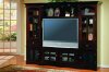 Black Cherry Finish Contemporary Cherry Hill Wall Unit