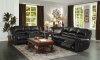 Center Hill Motion Sofa 9668BLK by Homelegance w/Options