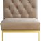 Cameron Dining Chair 712 Set of 2 Beige Velvet Fabric - Meridian