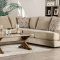 Senda Sectional Sofa SM9108 in Beige Fabric w/Options