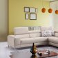 A990 Sectional Sofa in Premium Leather by J&M