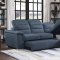 Alfio Sectional Sofa Sleeper Bed 9808BUE in Blue by Homelegance