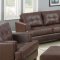 Samuel Sofa & Loveseat Set Brown Leatherette 504071 by Coaster