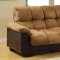 CM6685-PU Brantford Sofa Bed in Camel Microfiber & Leatherette