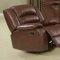 4172 Reclining Sofa in Brown Leatherette w/Options