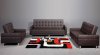 Fina Sofa Bed in Brown Leatherette by At Home USA w/Options